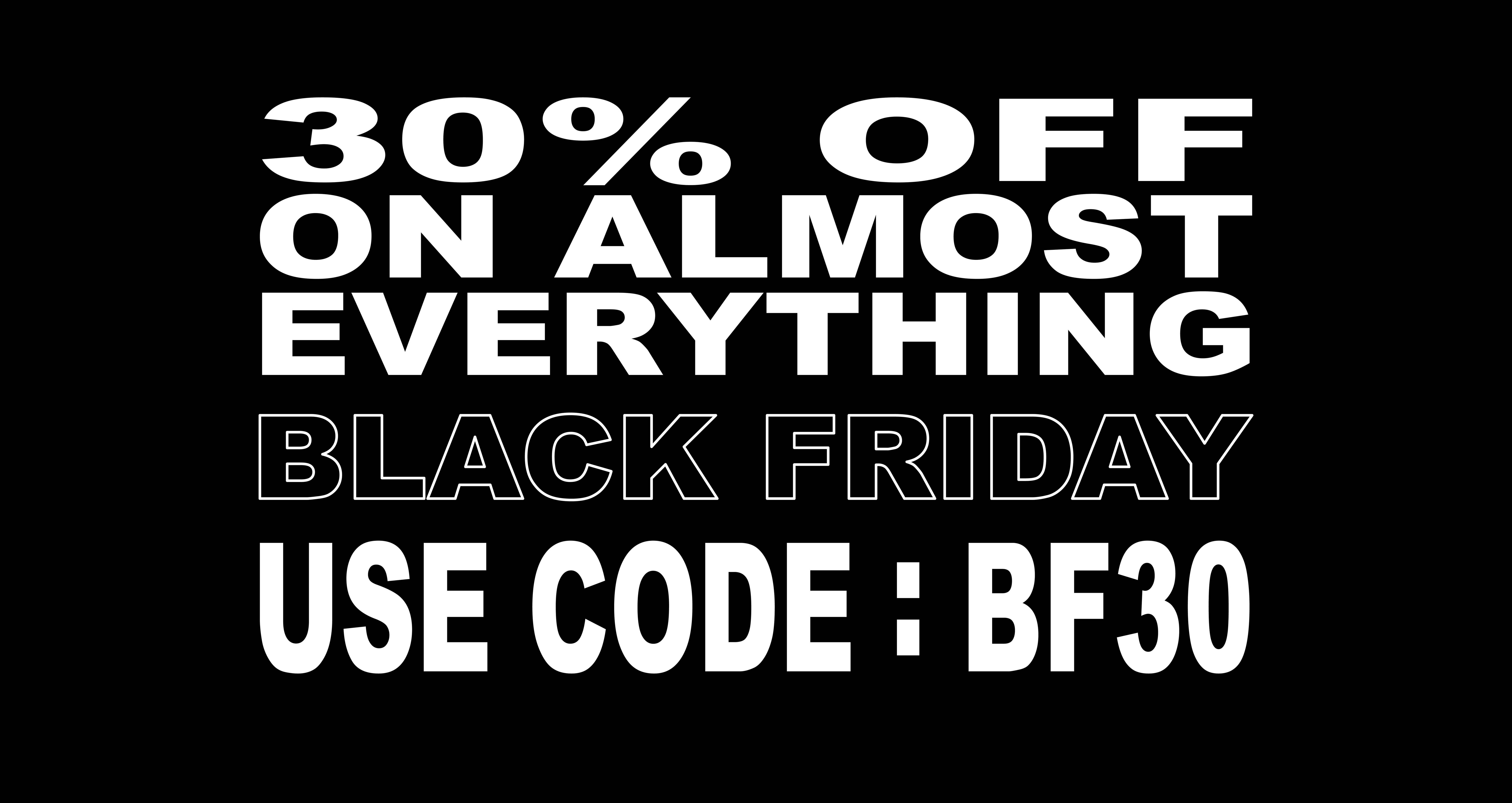 Fiorucci Black Friday promotion: 30% off selected items with code BF30.